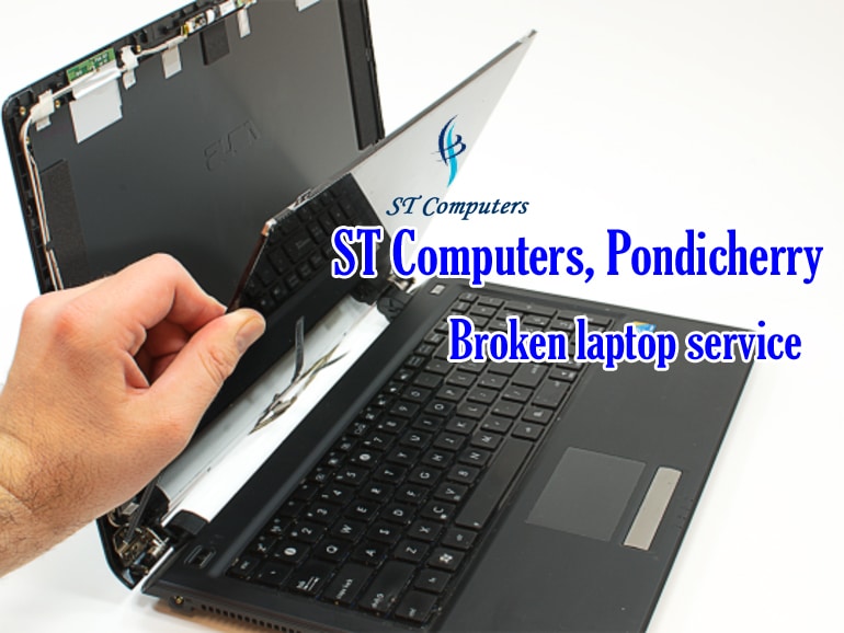 Broken laptop service, ST Computers, Pondicherry