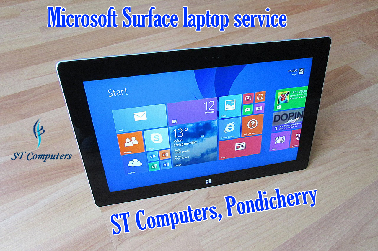 Microsoft surface laptop service ST Computers Pondicherry